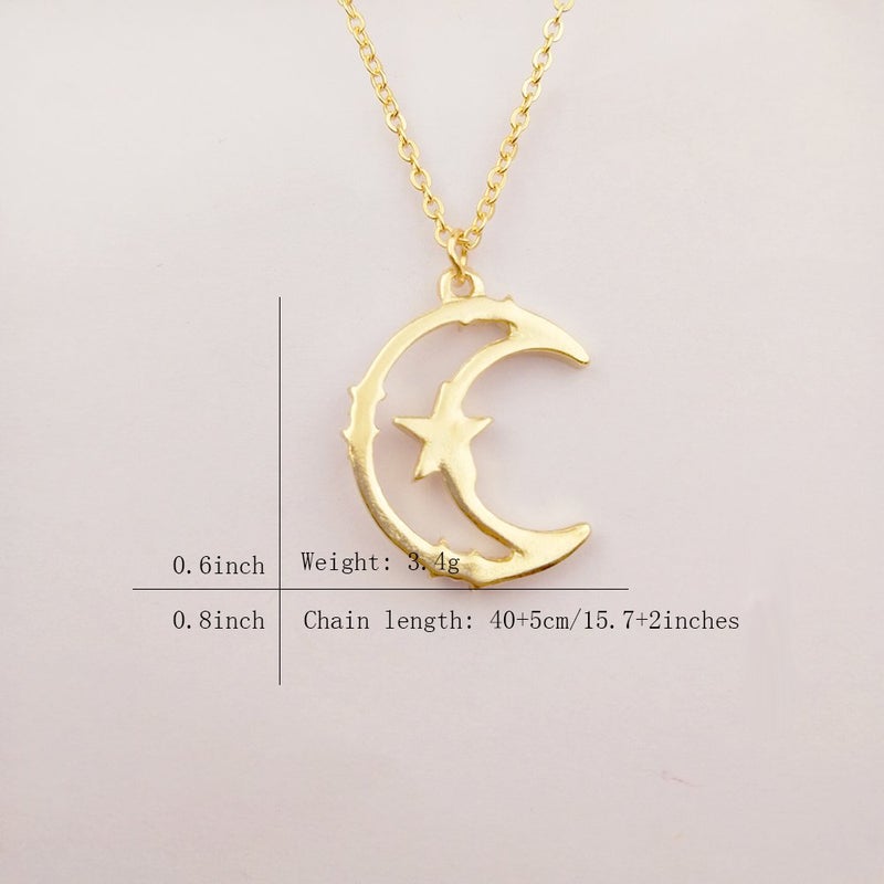 MYANAIL Nine Planets Necklace for Women Sailor Moon Guardian Star Necklace for Women Cosplay Jewelry Accessories Anime Peripheral Necklace/Sailor Jupiter Venus Mercury Saturn Mars Uranus Neptune Pluto (Moon) - Image 2
